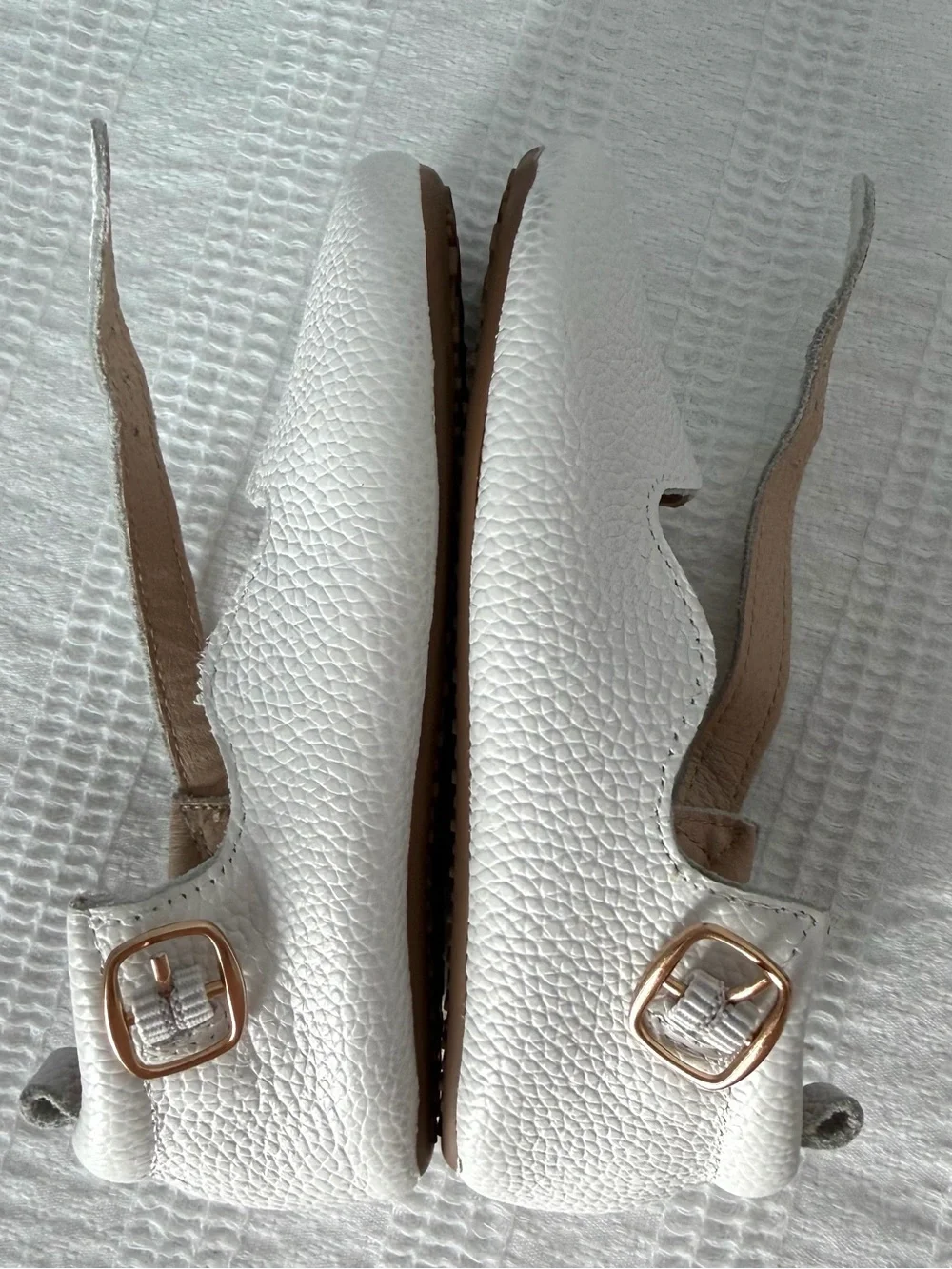 Little Love Bug - Olivia Classic White Girls Mary Jane Shoes - Picture 4 of 5